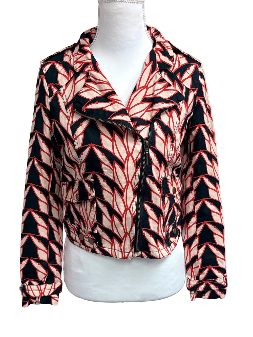 SkunkFunk Cotton women's cropped jacket